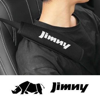 2PCS Автомобильный ремень безопасности Защитный чехол Подушка плеча Подушка для Suzuki Jimny jb74 jb43 jb64 jb53 jb32 4x4 2023 Автоаксессуары