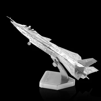 DIY 3D металлическая головоломка ВВС J-20 Модель самолета Строительные наборы Лазерная резка Пазлы Сборка Игрушки для друзей Подарки
