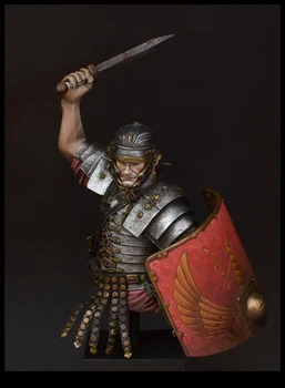 Неокрашенный набор 1/12 древнеримского воина Фигурка бюста легионера Историческая фигурка из смолы миниатюрная игрушка