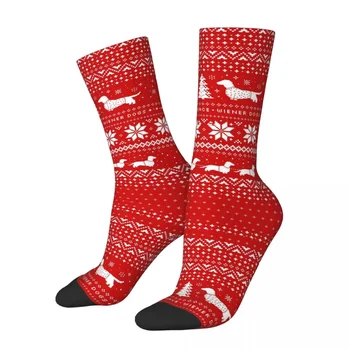 All Seasons Экипаж Чулки Таксы Рождественские носки Harajuku Мода Хип-хоп Длинные носки Аксессуары для мужчин Женщины Подарки