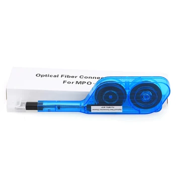Очиститель оптоволоконных разъемов для MPO MTP Optical Cleaning Box Tool Ручка для очистки оптоволокна в одно касание 12 ядер 600+ раз
