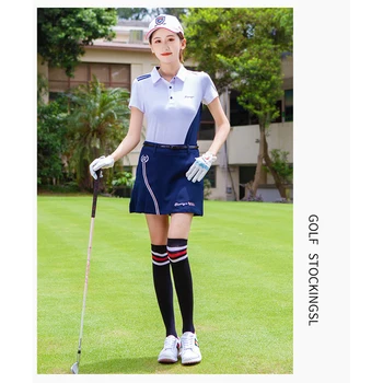 Носки для гольфа Женские чулки выше колена Чулки для бадминтона Хлопчатобумажные, впитывающие пот Дышащие