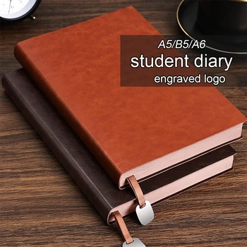 (бесплатная гравировка логотипа) Блокнот из мягкой кожи A5/A6/B5, протокол деловых встреч, дневник студента, блокнот, 112 листов, 224 страницы