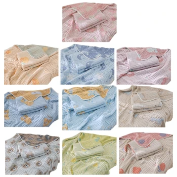 Хлопковое муслиновое одеяло Младенец Принимающие одеяла для младенцев Одеяло Дети Младенец