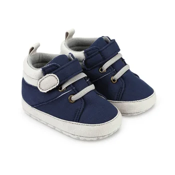  Обувь для мальчиков для малышей, контрастный цвет Мягкая подошва Нескользящая детская обувь для ходьбы Детская обувь на плоской подошве