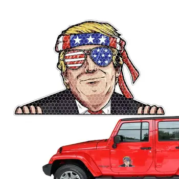 Trump 2024 Наклейка на окно Trump 2024 Автомобильные наклейки Водонепроницаемый Trump 2024 Забавные наклейки для грузовиков, мотоциклов, ноутбуков, автомобилей