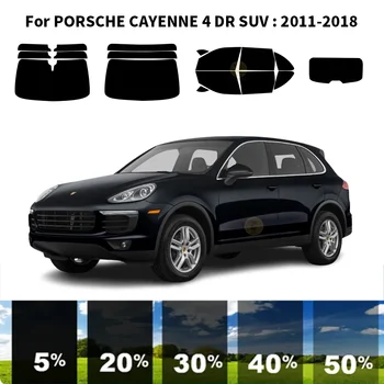  предварительно нарезанная нанокерамика автомобиль УФ тонировка окон комплект автомобильная оконная пленка для PORSCHE Cayenne 4 DR SUV 2011-2018