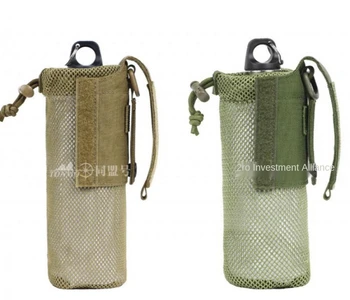 1000D Нейлон Открытый Складной Для Хранения Бутылки Для Воды Сумка MOLLE Tactical Mesh Bottle Bag Крышка для стакана для воды