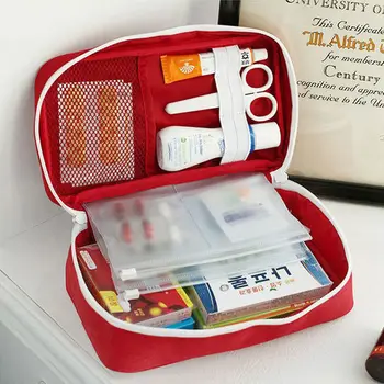 Портативная сумка для хранения Сумка для оказания первой помощи Сумка для неотложной медицинской помощи На открытом воздухе Органайзер для выживания таблеток Аварийные наборы Пакет Дорожные аксессуары