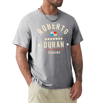 пляжная мужская футболка летний топ Посвящается Roberto Duran Футболка с животным принтом для мальчиков Белые футболки Мужская футболка