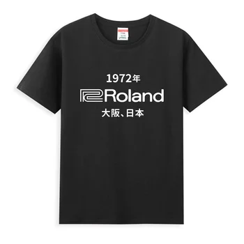 2024 Мужская футболка повседневная Roland 1972 Осака, Япония Классическая футболка Графическая оверсайз Удобная уличная футболка S-3XL Cool Tee