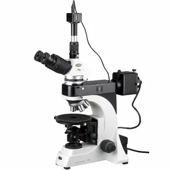 EPI Тринокулярный поляризационный микроскоп бесконечности-AmScope Поставки50X-500X EPI Тринокулярный поляризационный микроскоп бесконечности 5-мегапиксельная камера