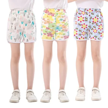 Веселый и модный набор из 3 предметов: пляжные шорты для девочек с мультяшным принтом - идеально подходят для детей в возрасте от 2 до 11 лет - универсальная летняя одежда