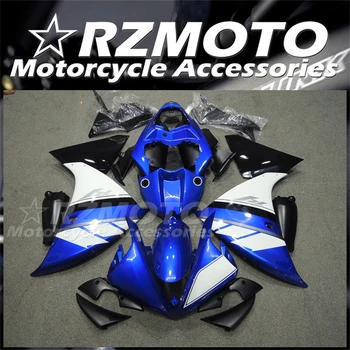 Новый комплект обтекателей мотоцикла с АБС ABS подходит для YAMAHA YZF - R1 2009 2010 2011 2012 2013 2014 Комплект кузова Синий Белый