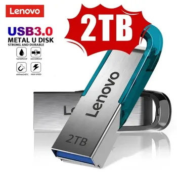 Lenovo USB 2 ТБ Флэш-накопитель 3.0 Металлический высокоскоростной флэш-диск 1 ТБ 512 ГБ Карта памяти Портативный водонепроницаемый U-образный накопитель для флешки ноутбука