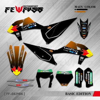 FEWFUSS Мотоцикл Графика Наклейки Наклейки Фон Пользовательский Для KTM 125 250 350 450 500 525 SX SXF 2019-2020 EXC XC XCF