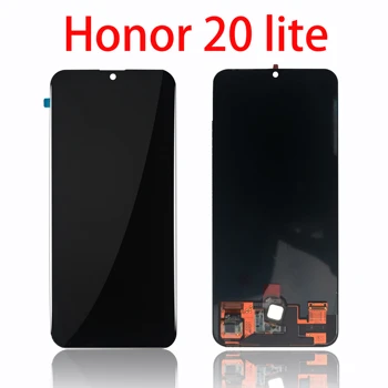 оригинальный черный 6,3 дюйма для Huawei Honor 20 lite (молодежная версия) LRA-AL00 LRA-TL00 ЖК-дисплей с сенсорным экраном дигитайзер в сборе