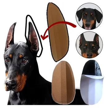 2PcsDog Ear Stand Up Herb Sticker Support Tool Sticker Дышащая дуга без клея для собаки с 6 вспомогательными наклейками и 4 хлопковыми