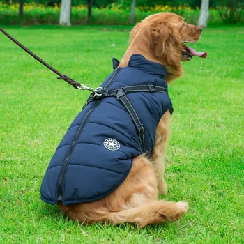  Одежда для домашних животных Большая собака Заряд Пальто Утолщенные водонепроницаемые принадлежности для собак