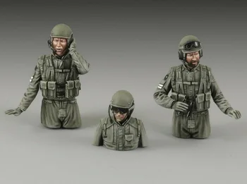 1/35 Модель фигурки солдата в масштабе 1/35 Modern War Tank Soldier Group Миниатюрная диорама в разобранном виде Неокрашенная игрушка своими руками 2381