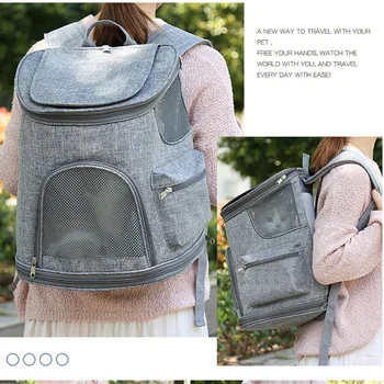 Новый рюкзак для кошек, портативный складной дышащий рюкзак для домашних животных, сумка для кошек через плечо