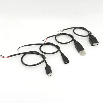  0,3 м USB 2.0 тип A Штекер 2-контактный 4-контактный кабель Адаптер питания Зарядка DIY Разъем 2 Провод 4 Wiews